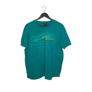 Harley Davidson‎ ARUBA Classic Shirt Mens Teal size Large/medium
